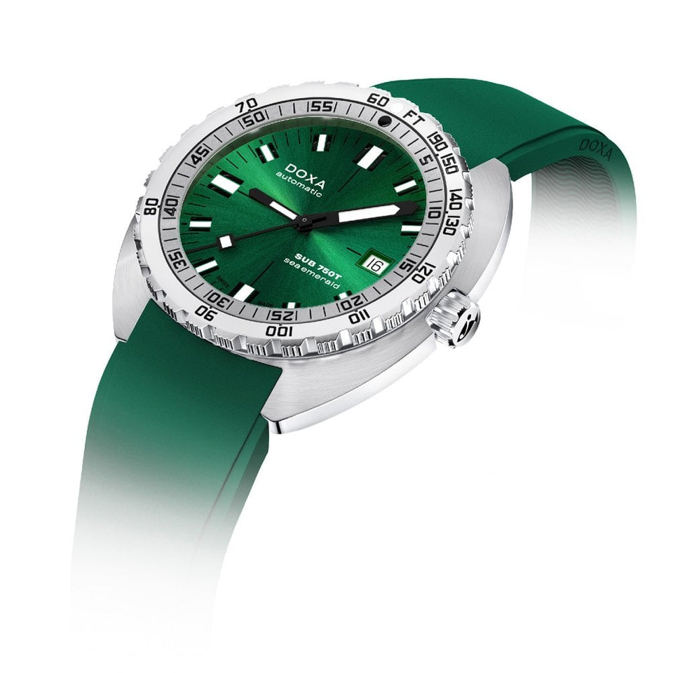 Doxa Men's SUB 750T 45mm Sea Emerald Automatic Watch