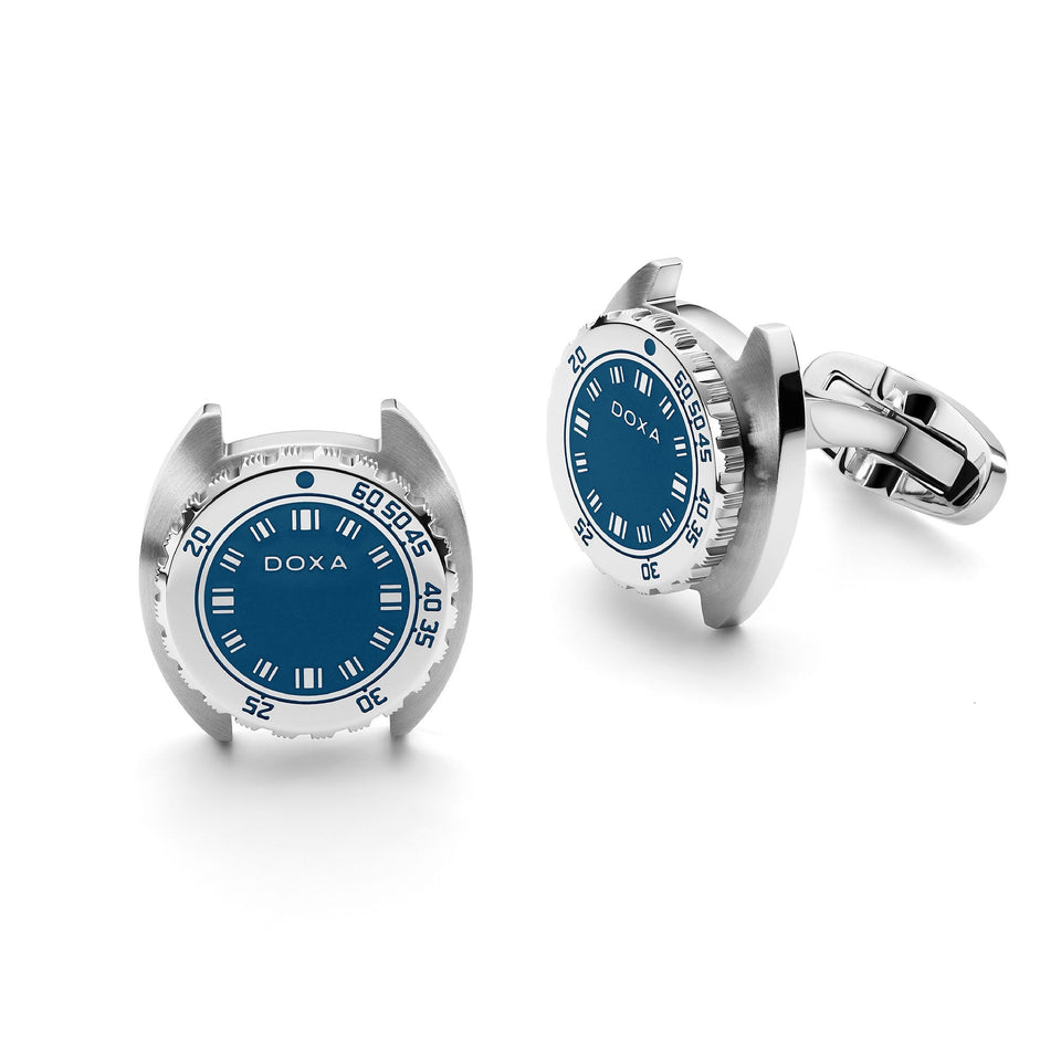Doxa Stainless Steel SUB Caribbean Cufflinks