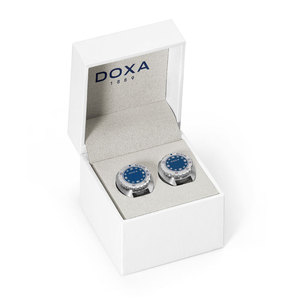 Doxa Stainless Steel SUB Caribbean Cufflinks