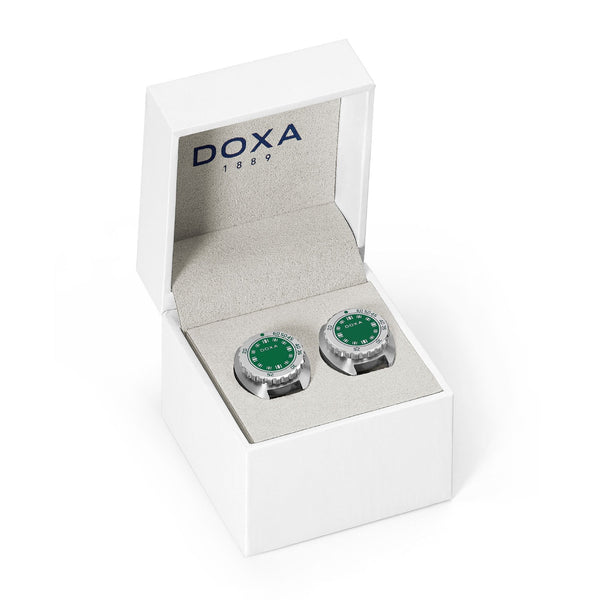 Doxa Stainless Steel SUB Sea Emerald Cufflinks
