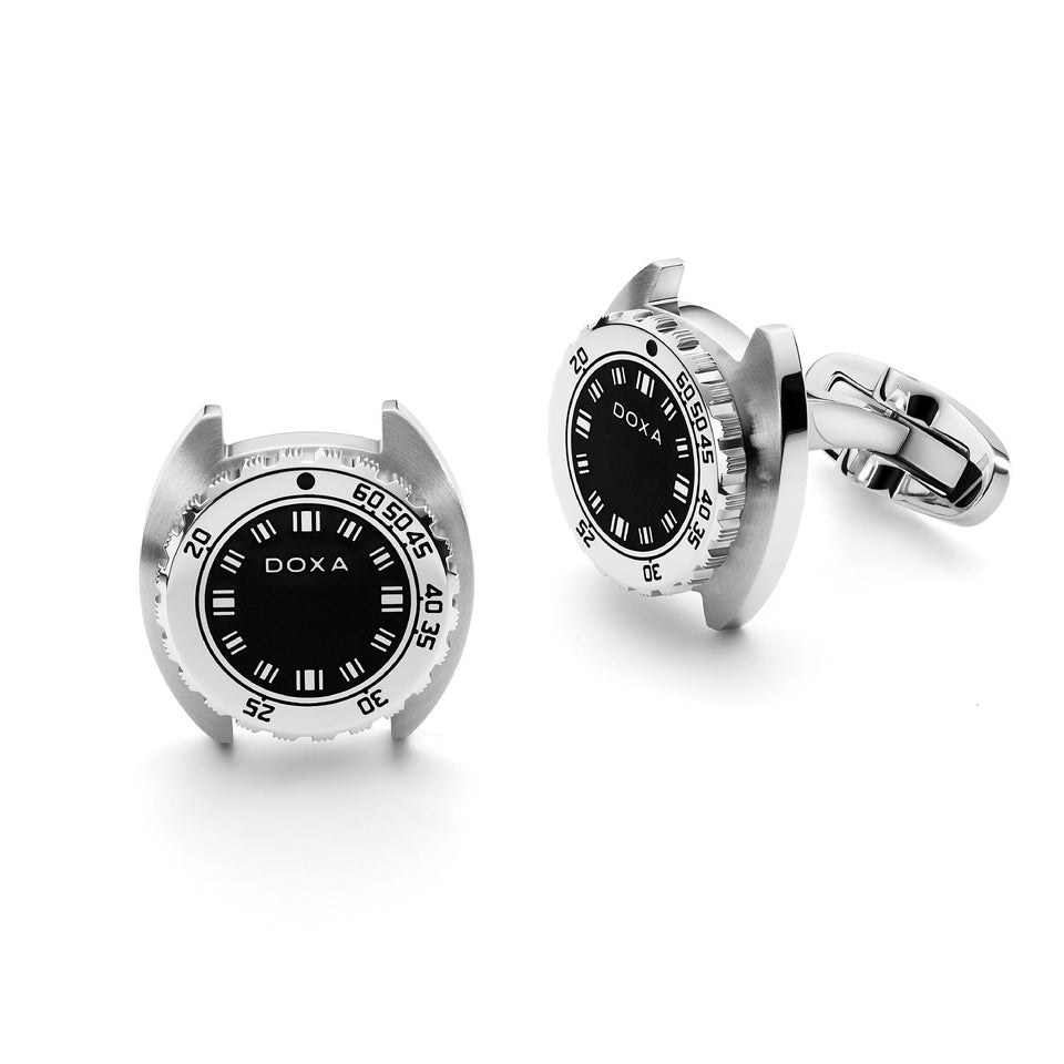 Doxa Stainless Steel SUB Sharkhunter Cufflinks