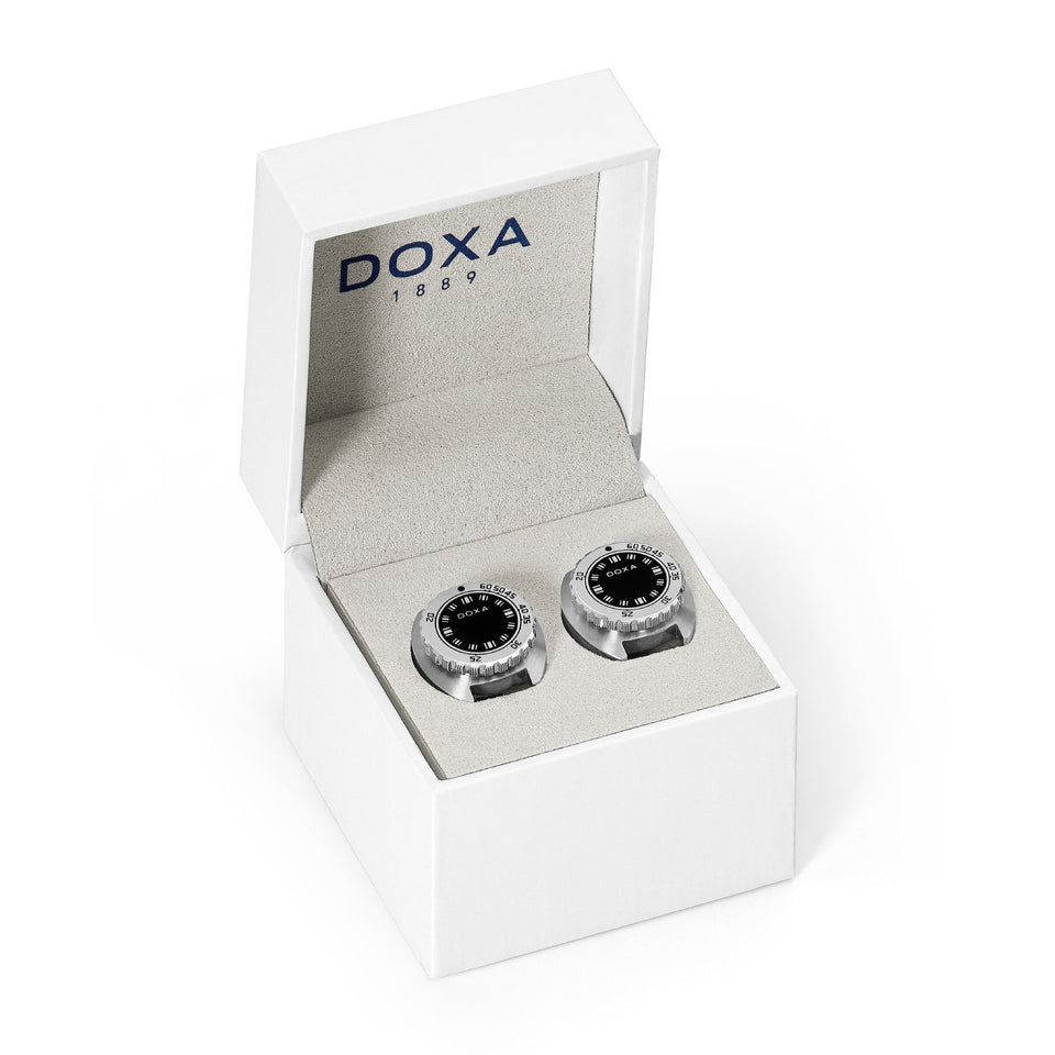 Doxa Stainless Steel SUB Sharkhunter Cufflinks