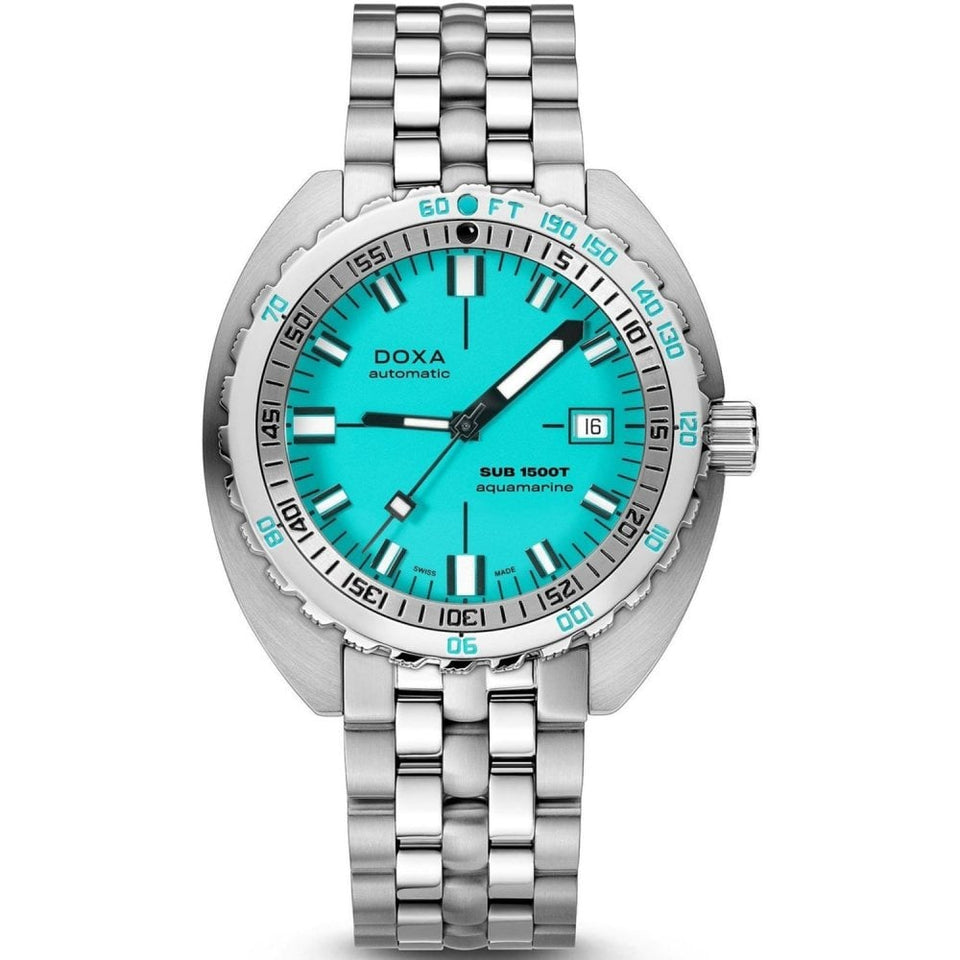 Doxa SUB 1500T Aquamarine Bracelet Watch, Turquoise