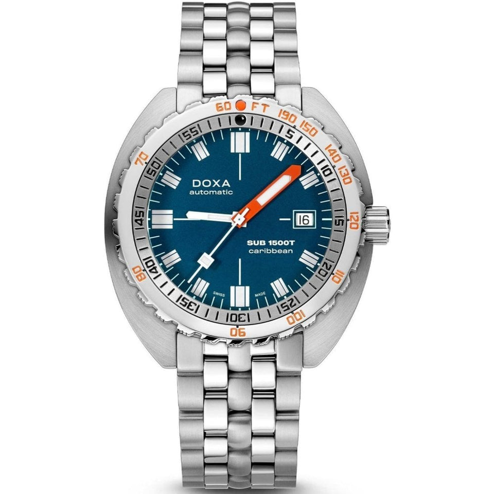 Doxa SUB 1500T Caribbean Bracelet Watch, Blue