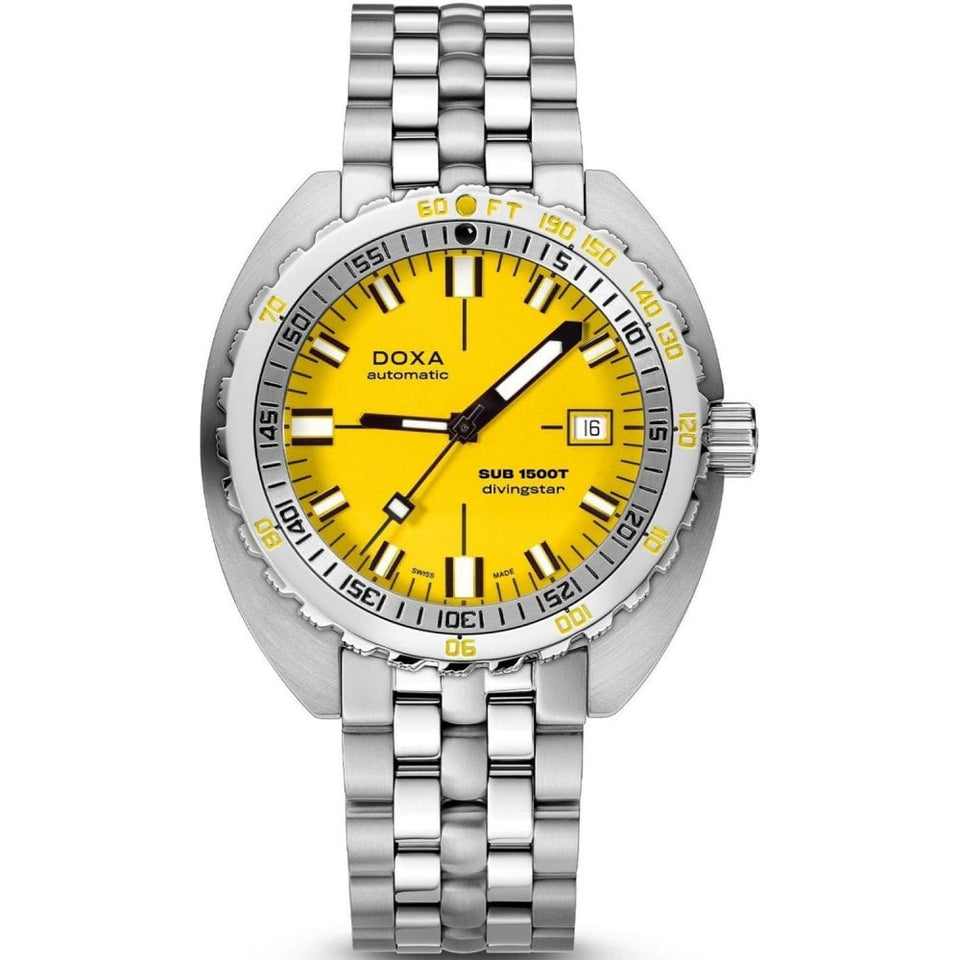 Doxa SUB 1500T Divingstar Bracelet Watch, Yellow
