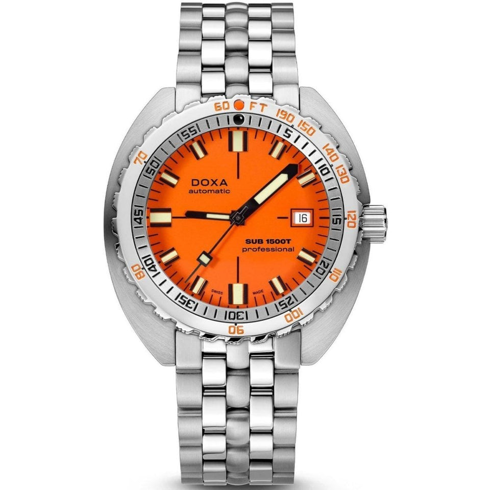 Doxa SUB 1500T Professional Bracelet Watch, Orange