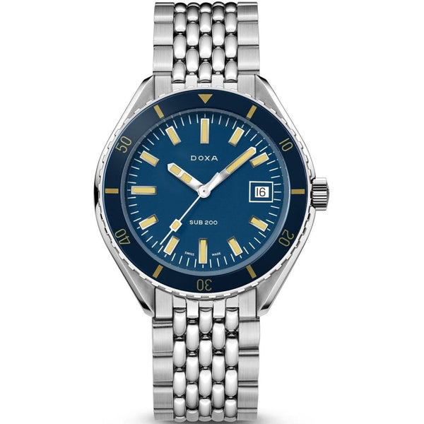 Doxa SUB 200 Caribbean Bracelet Watch, Blue