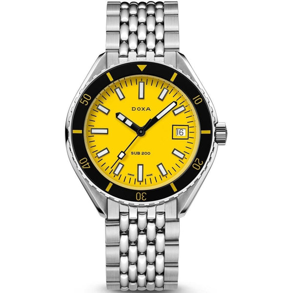 Doxa SUB 200 Divingstar Bracelet Watch, Yellow