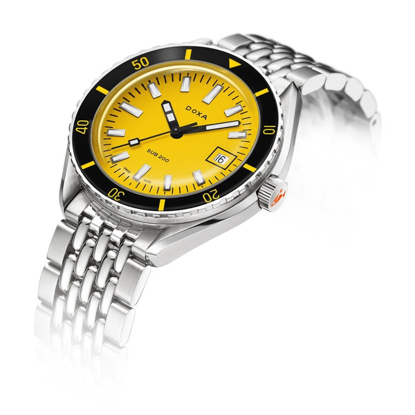 Doxa SUB 200 Divingstar Bracelet Watch, Yellow