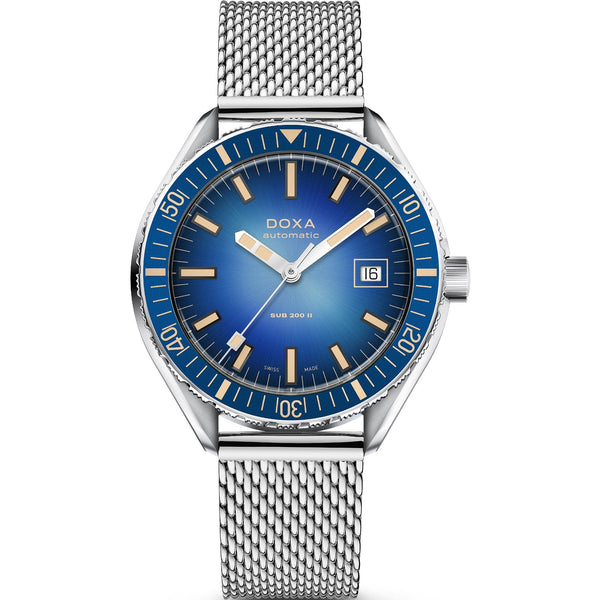 Doxa SUB 200 II Caibbean Men's Mesh Bracelet Watch