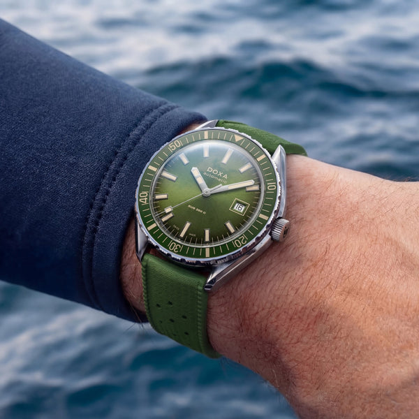 Doxa SUB 200 II Sea Emerald Men's Rubber Strap Watch