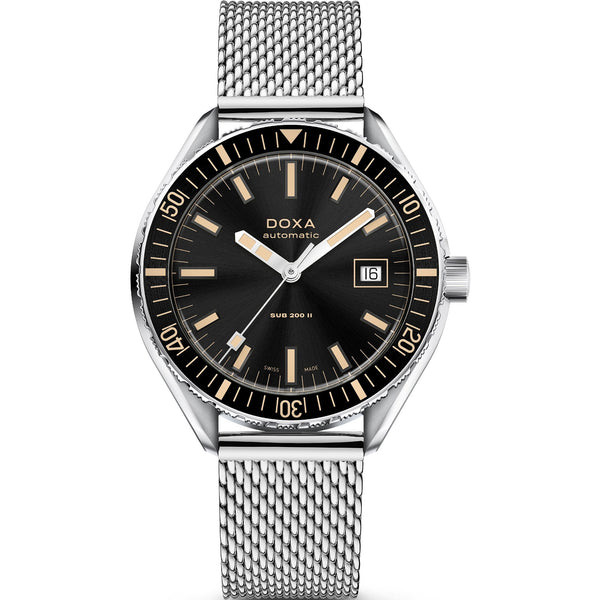 Doxa SUB 200 II Sharhunter Men's Mesh Bracelet Watch