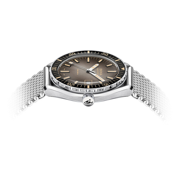Doxa SUB 200 II Sharkhunter Vintage Mesh Bracelet Black Bezel Men's Watch