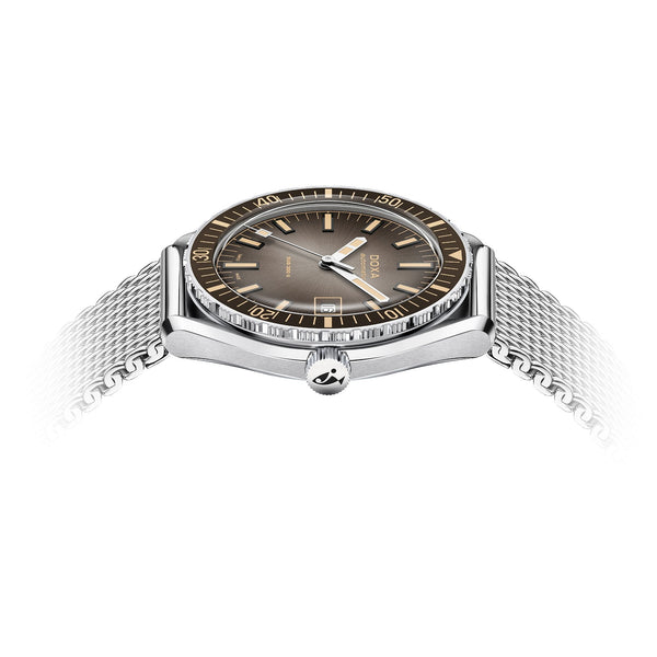 Doxa SUB 200 II Sharkhunter Vintage Mesh Bracelet Grey Bezel Men's Watch