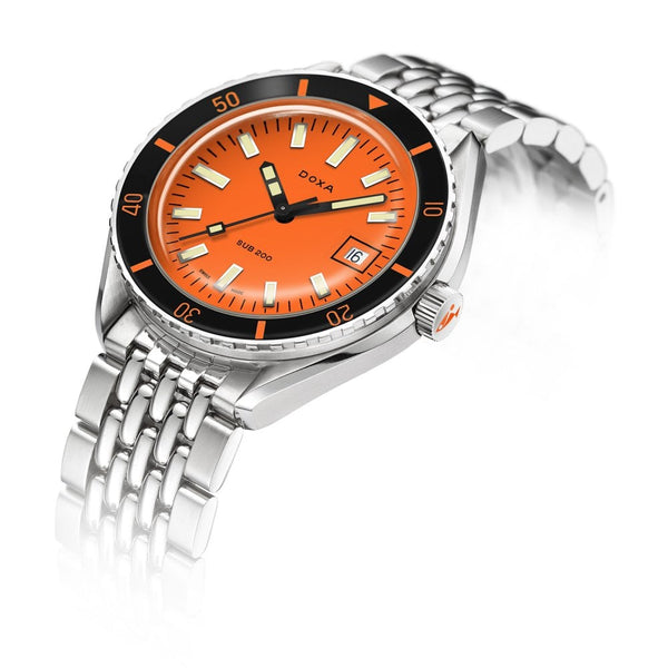 Doxa SUB 200 Professional Bracelet Watch, Orange