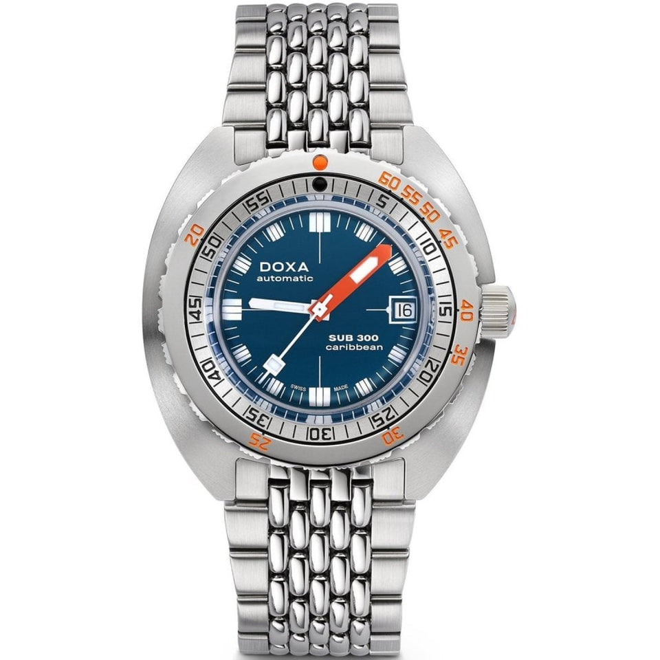 Doxa SUB 300 Caribbean Bracelet Watch, Blue