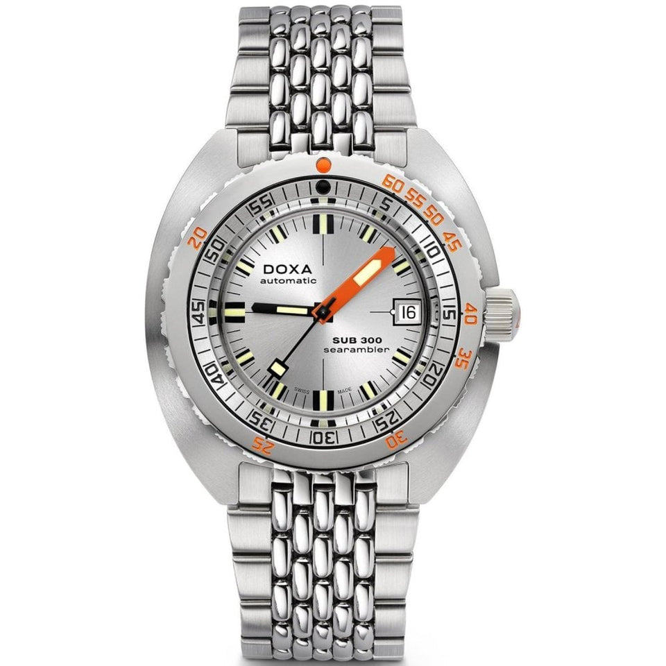 Doxa SUB 300 Searambler Bracelet Watch, Silver