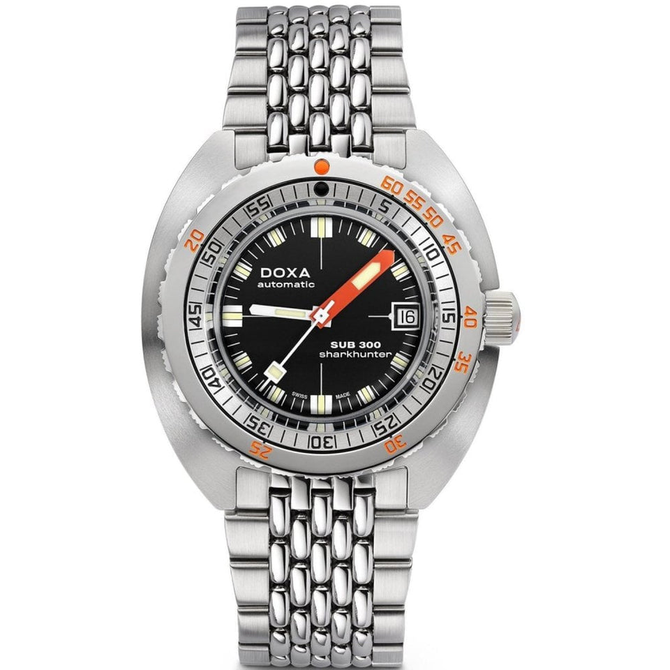 Doxa SUB 300 Sharkhunter Bracelet Watch, Black