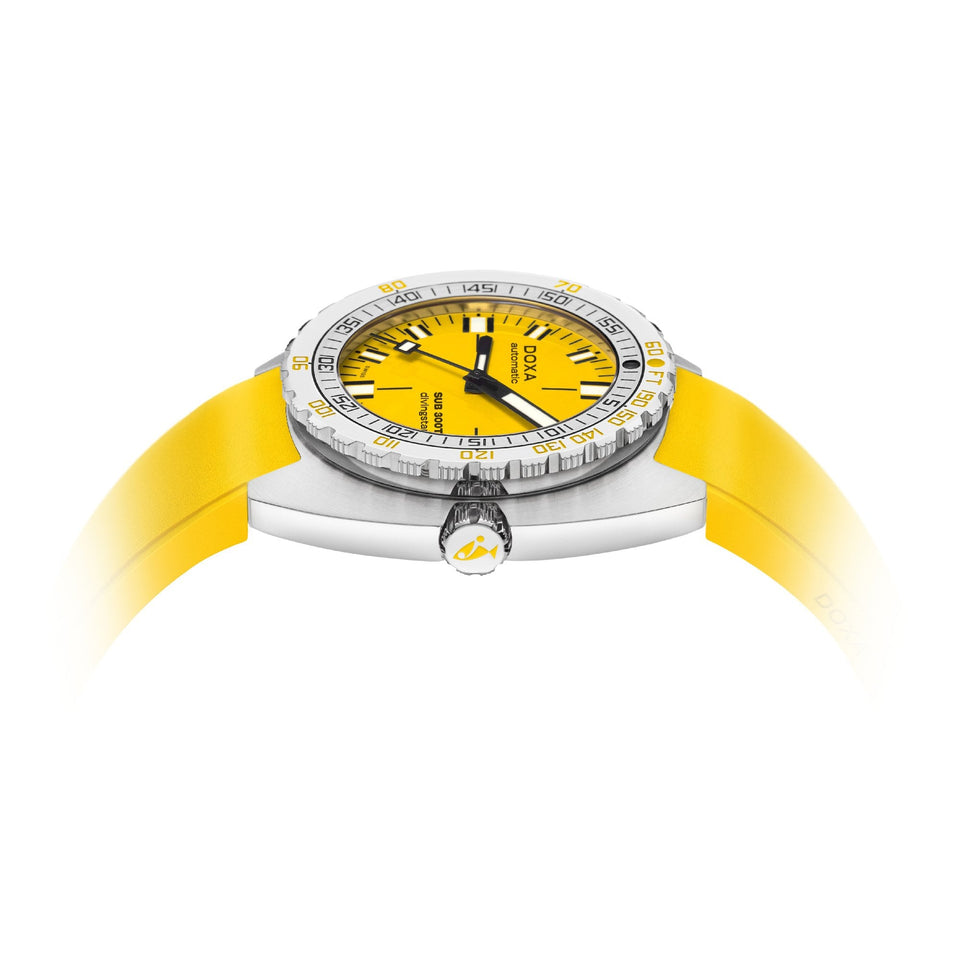 Doxa SUB 300T Divingstar Rubber Watch, Yellow