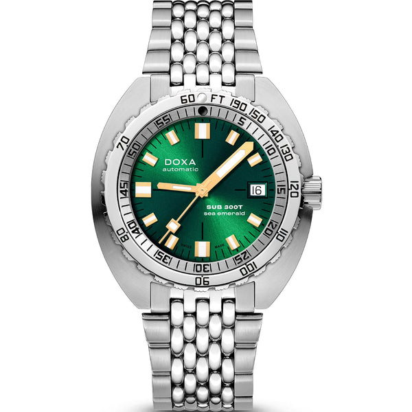 Doxa SUB 300T Sea Emerald Bracelet Watch, Green