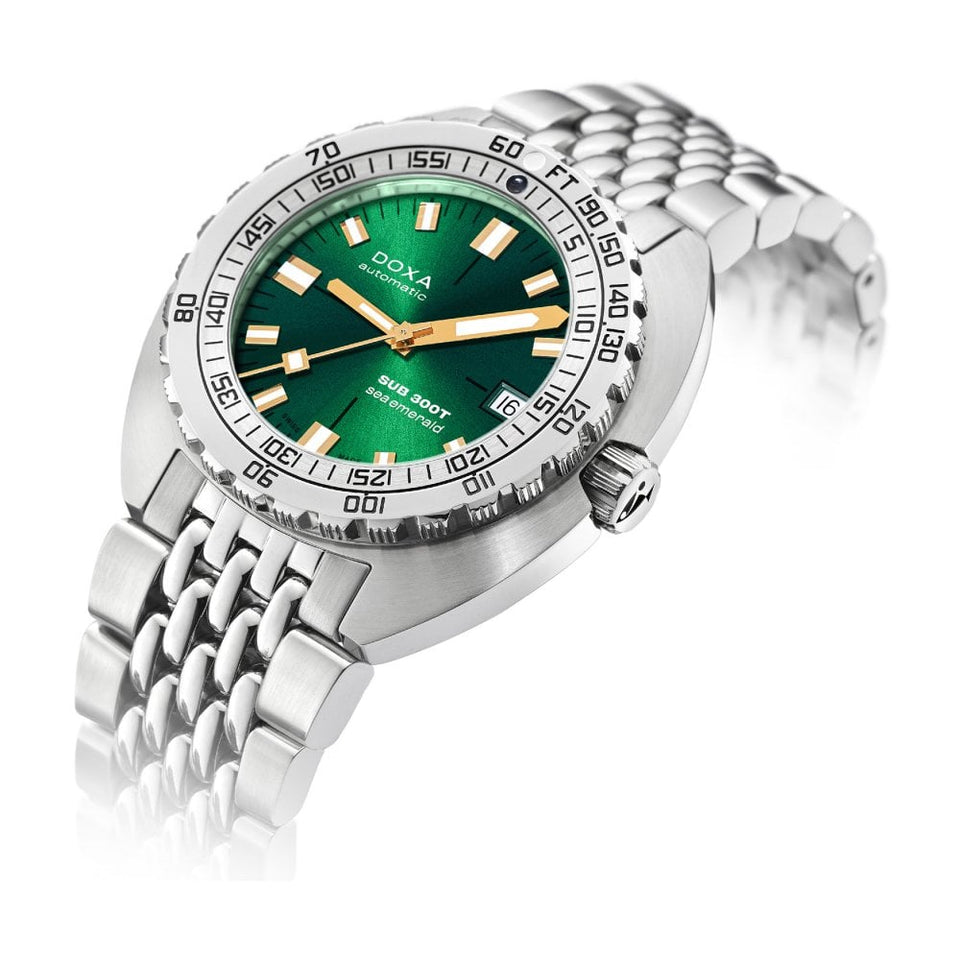 Doxa SUB 300T Sea Emerald Bracelet Watch, Green