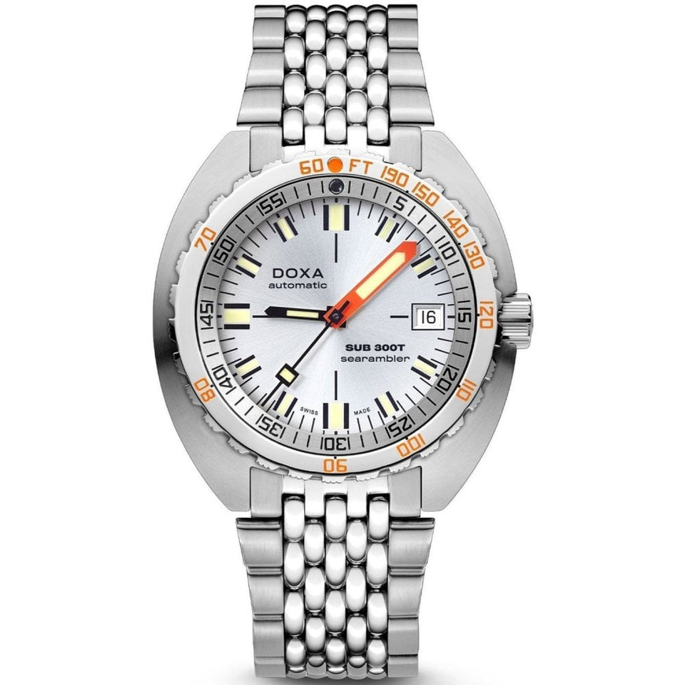 Doxa SUB 300T Searambler Bracelet Watch, Silver