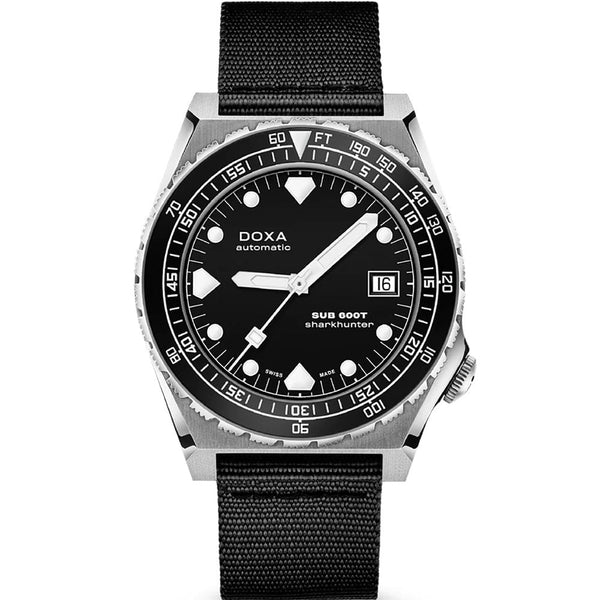 Doxa SUB 600T Sharkhunter B&W Automatic NATO Watch
