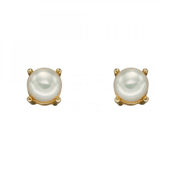 Francis & Gaye 9ct Gold June Birthstone Earrings - Pearl