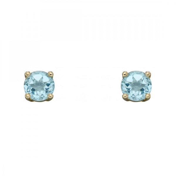 Francis & Gaye 9ct Gold March Birthstone Earrings - Aquamarine