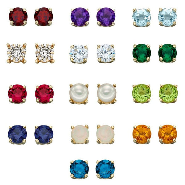 Francis & Gaye 9ct Gold March Birthstone Earrings - Aquamarine