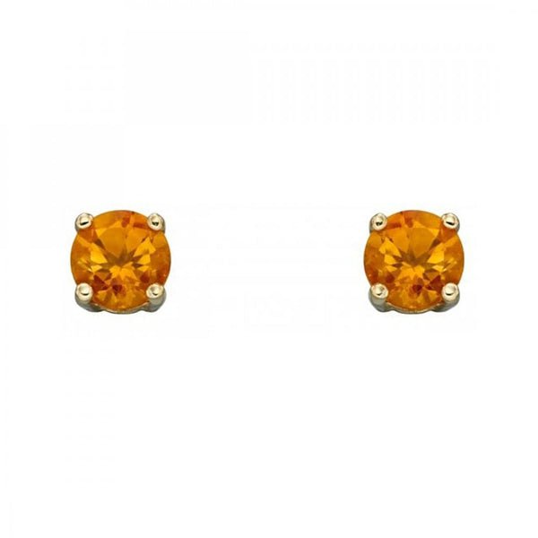Francis & Gaye 9ct Gold November Birthstone Earrings - Citrine