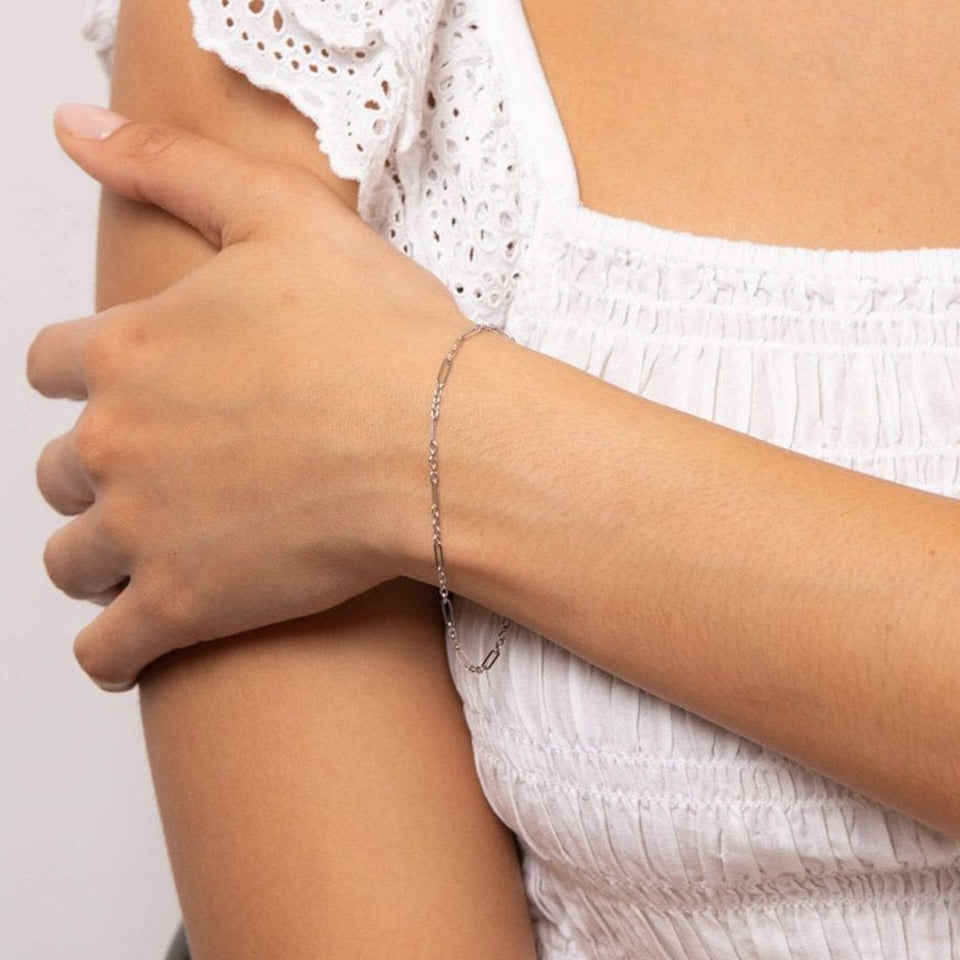 Francis & Gaye 9ct White Gold Multi Link Bracelet