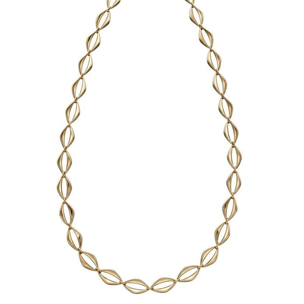Francis & Gaye 9ct Yellow Gold Open Eye Link Necklace