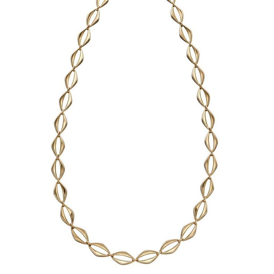 Francis & Gaye 9ct Yellow Gold Open Eye Link Necklace