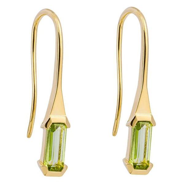 Francis & Gaye 9ct Yellow Gold Peridot Earring Drops