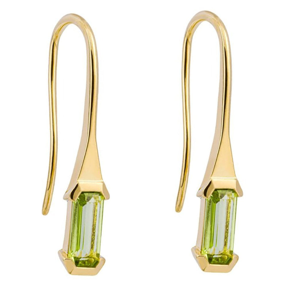Francis & Gaye 9ct Yellow Gold Peridot Earring Drops