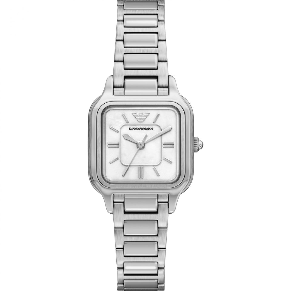 Emporio Armani Ladies Cecilia 35mm Mother Of Pearl Dial Watch