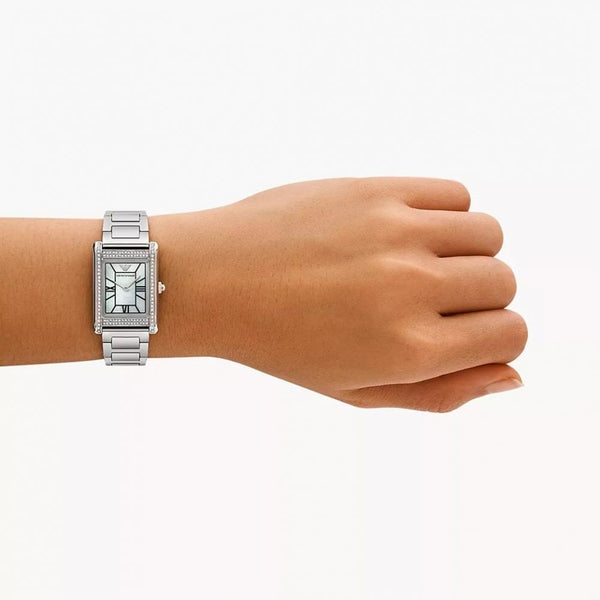Emporio Armani Ladies Genni Mother Of Pearl Dial Bracelet Watch