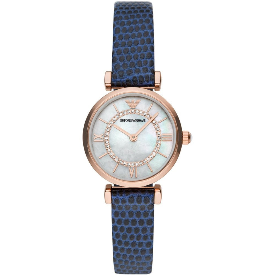 Emporio Armani Ladies Gianni T-Bar 28mm Stone Set Watch