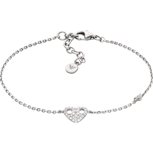 Emporio Armani Ladies Marina's Love Sterling Silver Bracelet