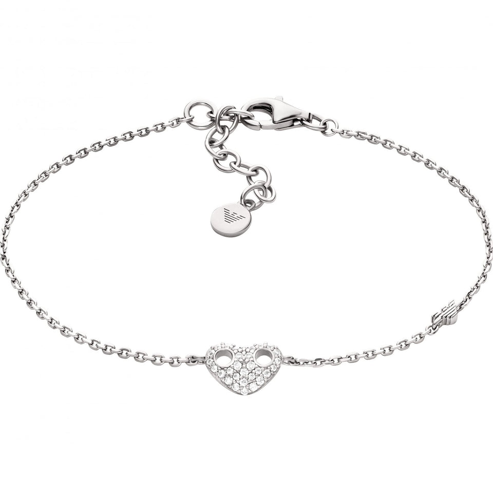 Emporio Armani Ladies Marina's Love Sterling Silver Bracelet