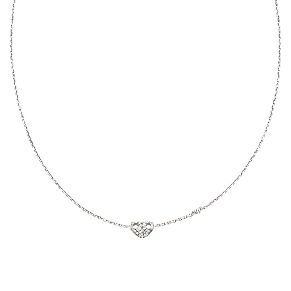 Emporio Armani Ladies Marina's Love Sterling Silver Necklace