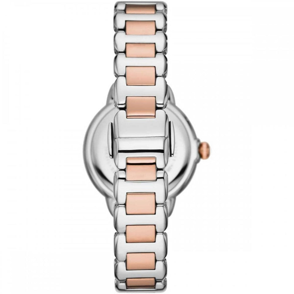 Emporio Armani Ladies Mia 32mm Mother Of Pearl Two Tone Watch