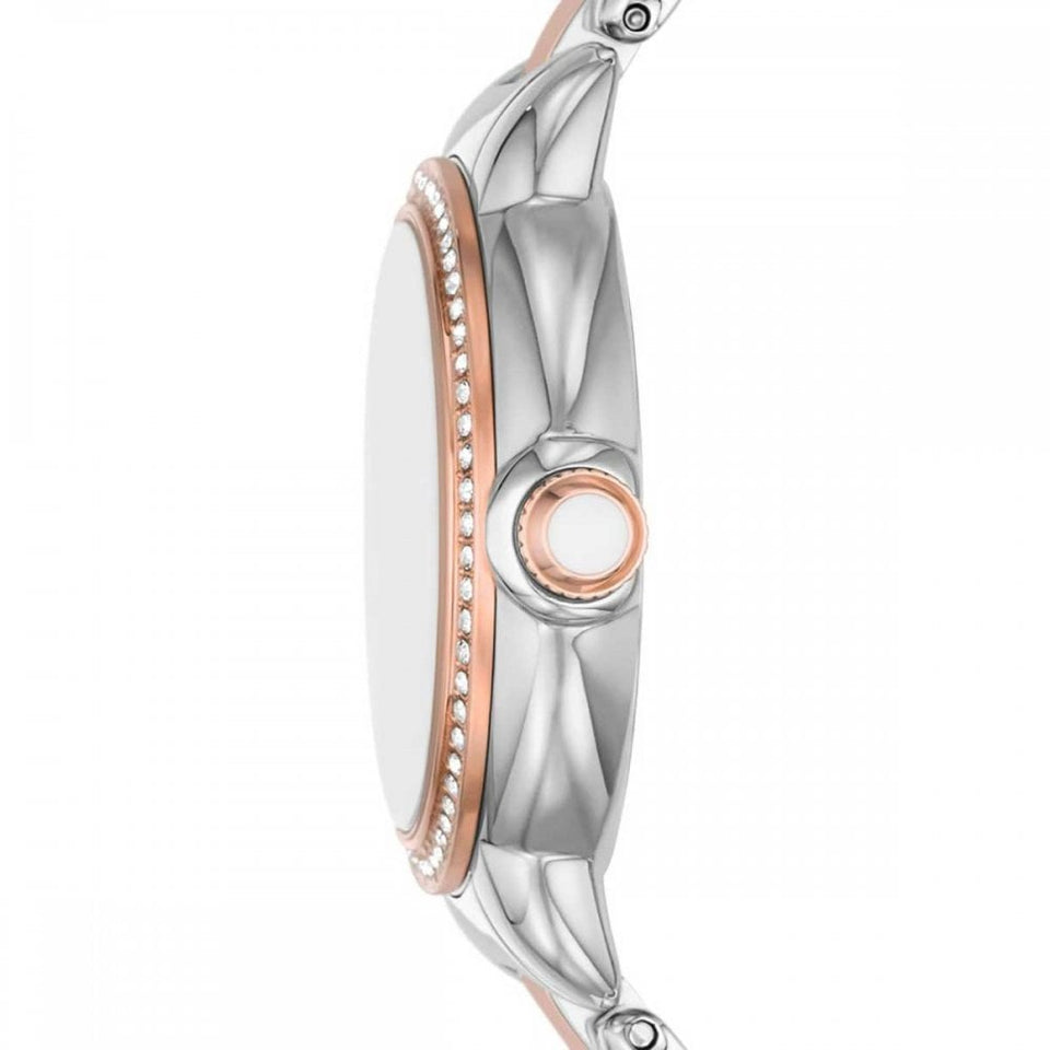 Emporio Armani Ladies Mia 32mm Mother Of Pearl Two Tone Watch