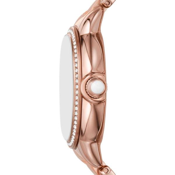 Emporio Armani Ladies Mia 32mm Stone Set Rose Gold Bracelet Watch