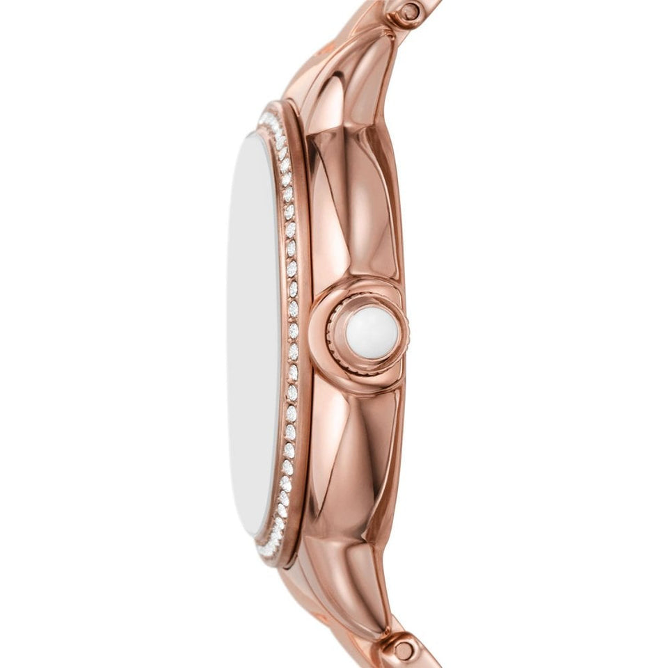 Emporio Armani Ladies Mia 32mm Stone Set Rose Gold Bracelet Watch