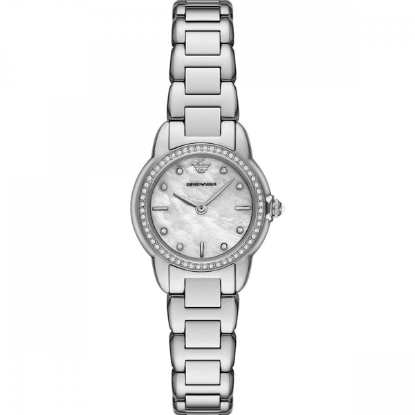 Emporio Armani Ladies Mia Mother Of Pearl Dial 26mm Bracelet Watch
