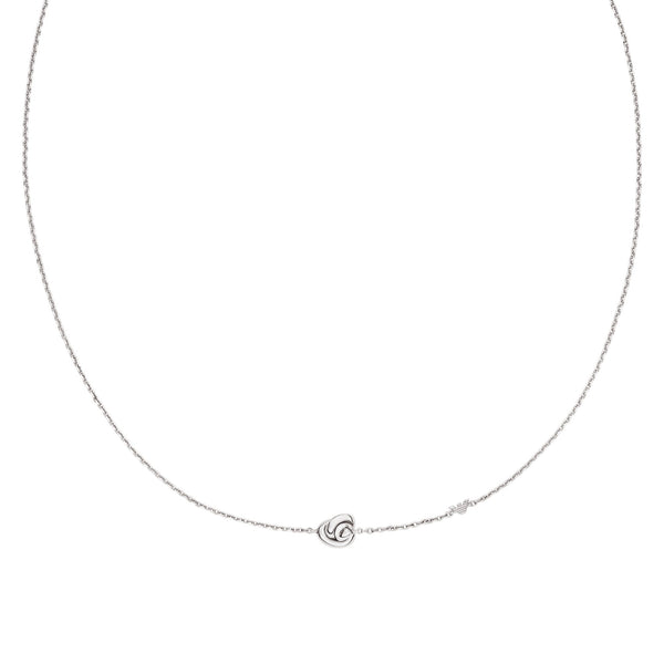 Emporio Armani Ladies Paramour Sterling Silver Knot Necklace