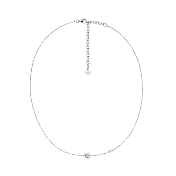 Emporio Armani Ladies Paramour Sterling Silver Knot Necklace