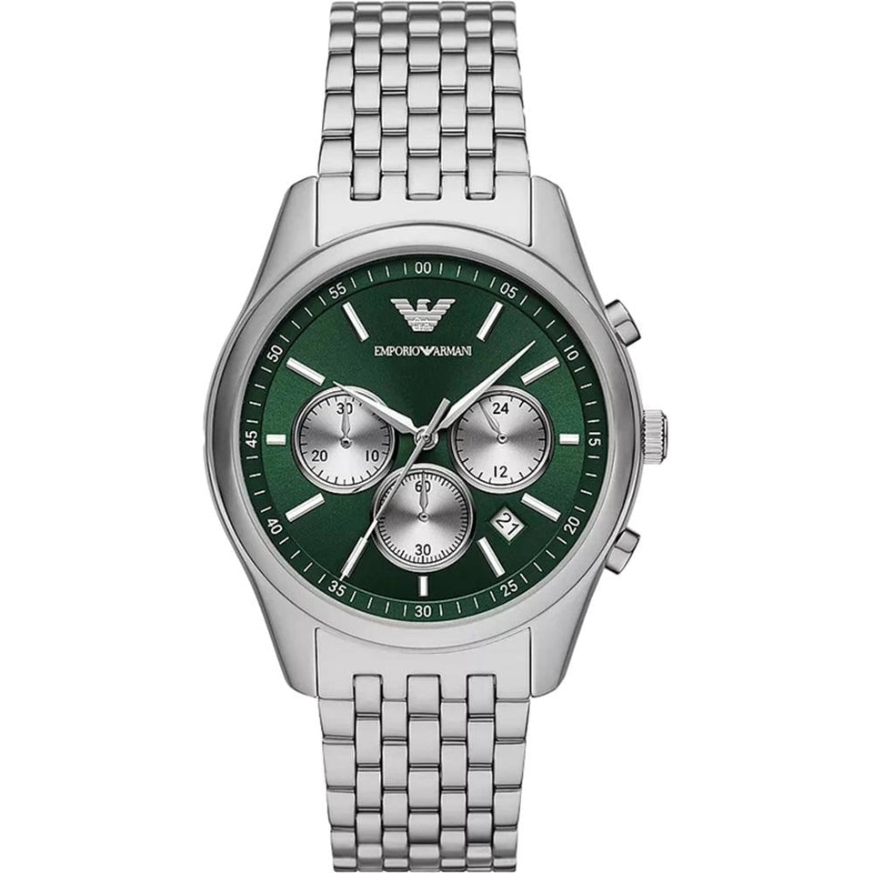 Emporio Armani Men's Antonio Green Dial 41mm Chronograph Watch